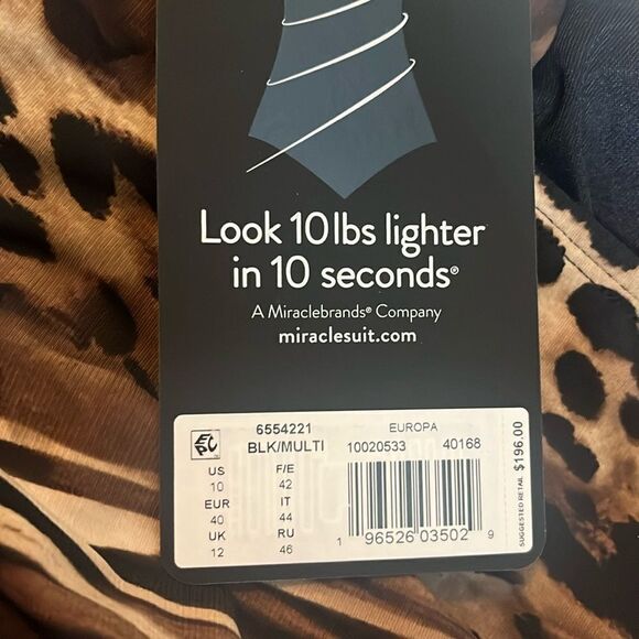 Miraclesuit Rock Solid Regatta One Piece size 10 LOOK 10lbs lighter NWT - Picture 6 of 8